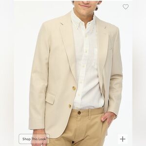 Slim-fit Thompson basket-weave blazer Men Linen